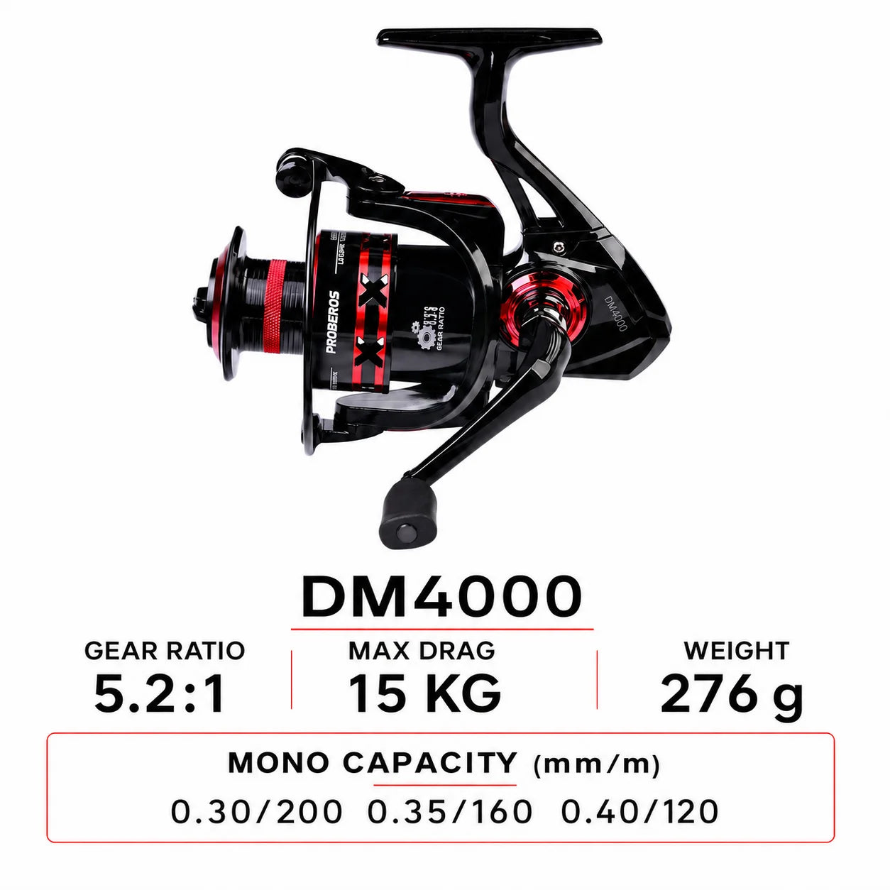 1000-8000 Full Metal Spinning Fishing Reel 4.7:1-5.2:1 23KG Max Drag Long Cast Carp Sea Fishing Wheel Accessories