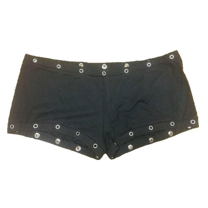 Summer new European and American style high street punk gothic style slim fit women's Y2K shorts Aesthetic hot girl shorts