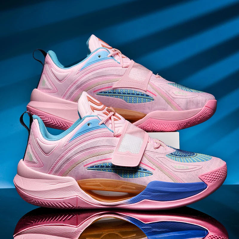 Unisex Basketball Shoes High-quality Mesh Comfort Outdoor Sports Court Basketball Shoes Soft Soled Rebound Sneakers for Men