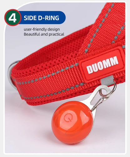 Dog Harness No Pull Saddle-Style Small Medium Dogs Walking No Choke Bichon Outdoor Safety Reflective Vest Pet Chest Harness