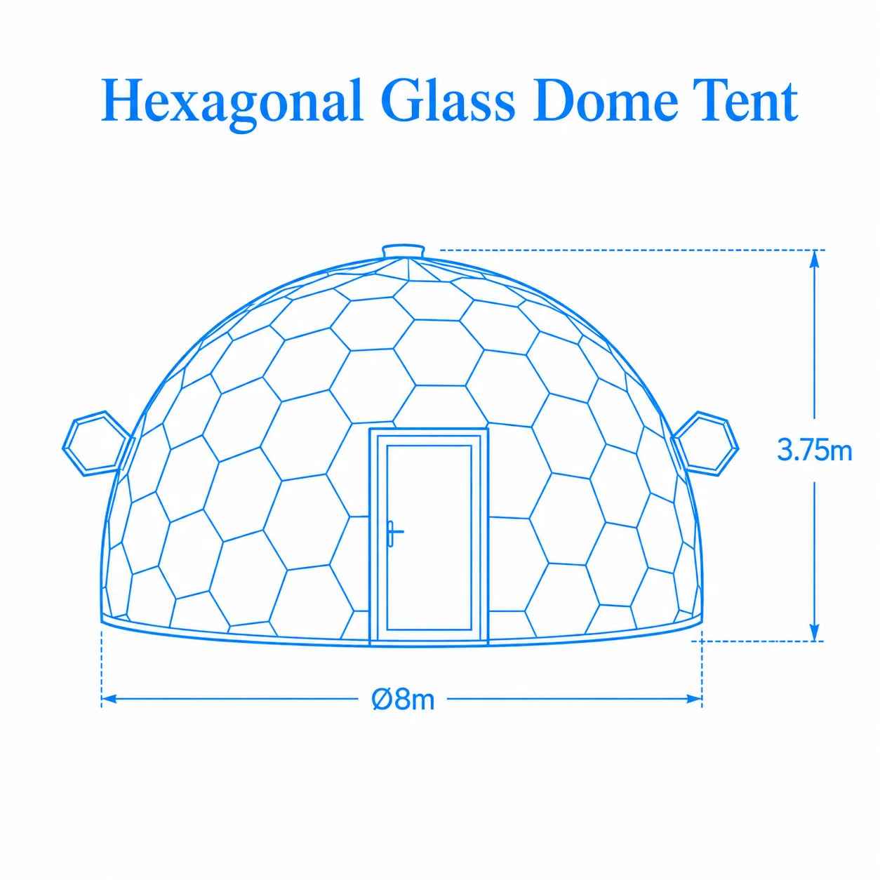 Customized Luxury Glass Dome Tent Transparent Geodesic Dome House Aluminum Frame Outdoor Resort Hotel Glamping Camping