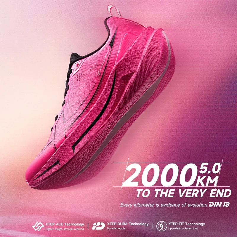 XTEP 2000km 5.0 Professional Marathon Running Shoes Cushioned Breathable Lightweight Youth Sports Shoes 874119110023