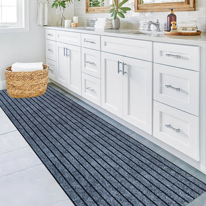 Striped carpets are slip-resistant and easy to clean, making them ideal for hallways, entryways, kitchens, and laundry rooms.