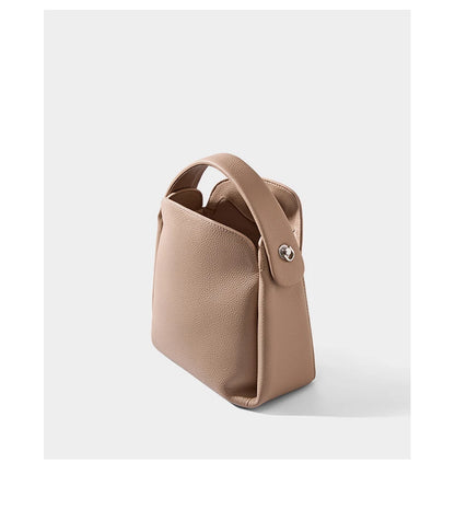 Burminsa Cowhide Genuine Leather Tote Shoulder Bags For Women 2026 Luxury Designer Crossbody Purses Bucket Work Ladies Handbags