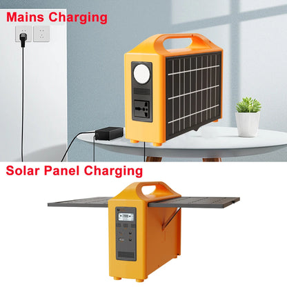 Gaiaray Portable Power Station 100W 220V 110V Power Supply Solar Generator Outdoor Backup Power LED With Solar Panel For Camping