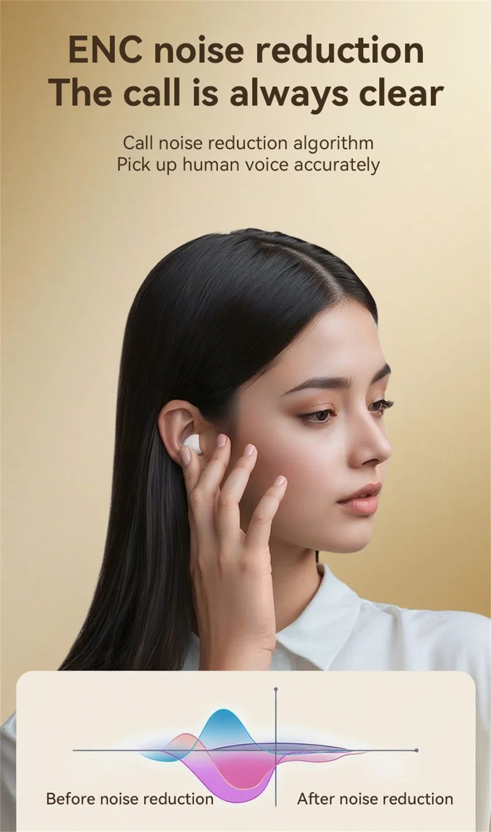 Couples Double Open Ear Clip Bluetooth Headset HiFi Subwoofer Long Battery Life Digital Fashion Plating Wireless In-Ear Earplugs