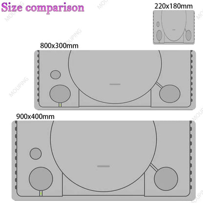 Xxl Mouse Pad Dualshot 2 Black Deskmat Playmat Laptop Anime Gaming Keyboard Rubber Pad on The Table Mouse Mat Pc Carpet