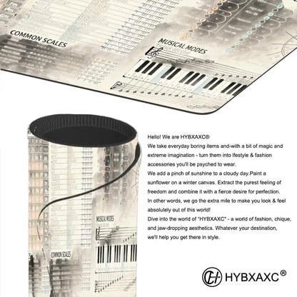 Music Theory Mouse Pad Shortcut Keys Mouse Pad Desk Mat Cheat Sheet HYBXAXC  Users Anti Slip Software Engineers Desk Pad