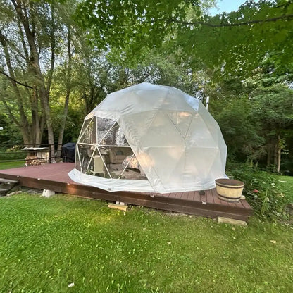 Durable Geodesic Dome Tent PVC Waterproof Glamping Starry House Hemispherical Bubble Igloo Tent Luxury Outdoor Camping