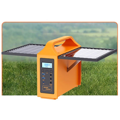 100W/150W Portable Solar Power Station with LED Light & Solar Panel 220V 110V Power Supply Solar Generator Outdoor Backup Power