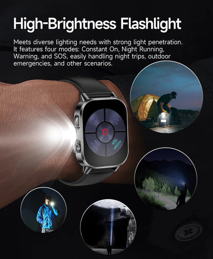 2026 New Body Analysis Health Smart Watch ECG+PPG Uric Acid Blood Pressure Blood Oxygen Clock Call AMOLED Smart Watch Men Women