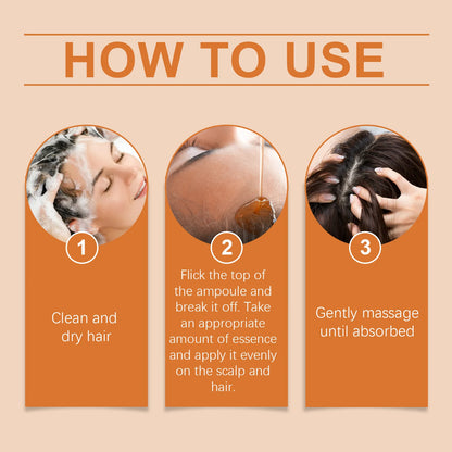 Hair Growth Ampoules Regrowth Anti Hair Loss Repair Split End Dry Damaged Hair Essential Oil Nourishing Scalp Portable Hair Care