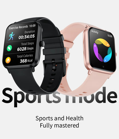 LIGE Fashion 1.83" HD Screen Smart Watch Women Bluetooth Call IP68 Waterproof Ladies Watches Daily Health Monitor Smartwatch New