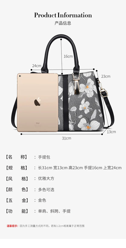Luxury Brand Designer Women'S Handbag Large Capacity Casual Shoulder Bag Fashionable Crossbody Bag Classic Commuting Tote Bag