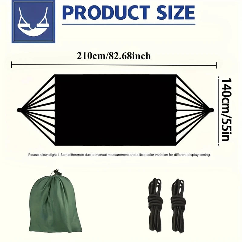 1Set Hammock with Straps and Storage Bag Suitable for Beach Picnics, Hiking,Lightweight and Durable Outdoor Lounge Chairs,Swings