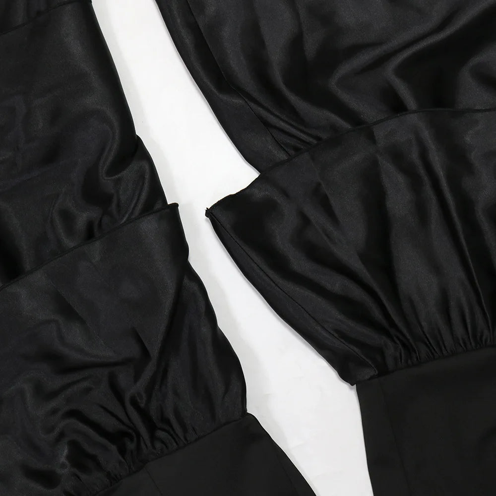 Jumpsuits Strapless Women Sleeveless Sexy Rompers One Piece Overalls Slim Fit Long Pant Ruffles Patchwork Elegant Lady