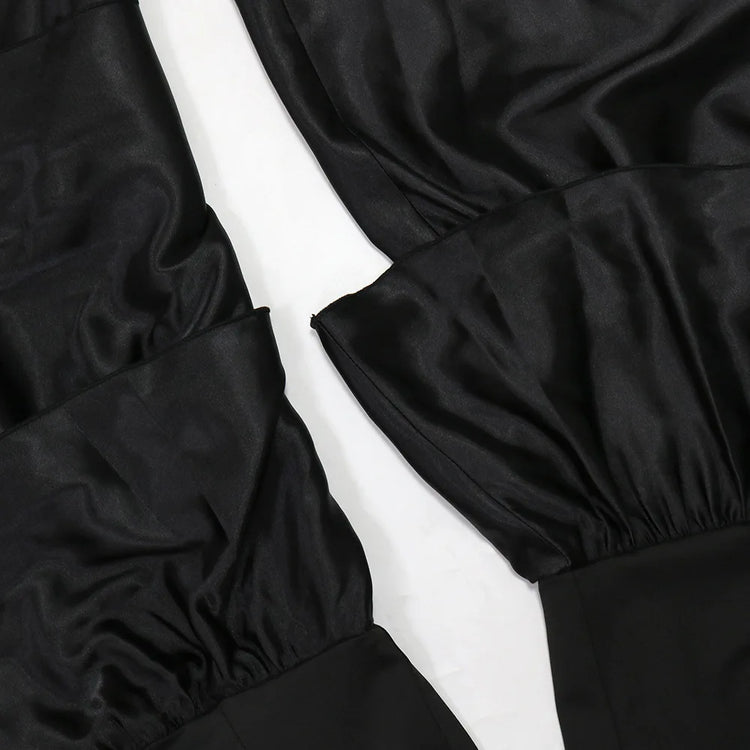 Jumpsuits Strapless Women Sleeveless Sexy Rompers One Piece Overalls Slim Fit Long Pant Ruffles Patchwork Elegant Lady