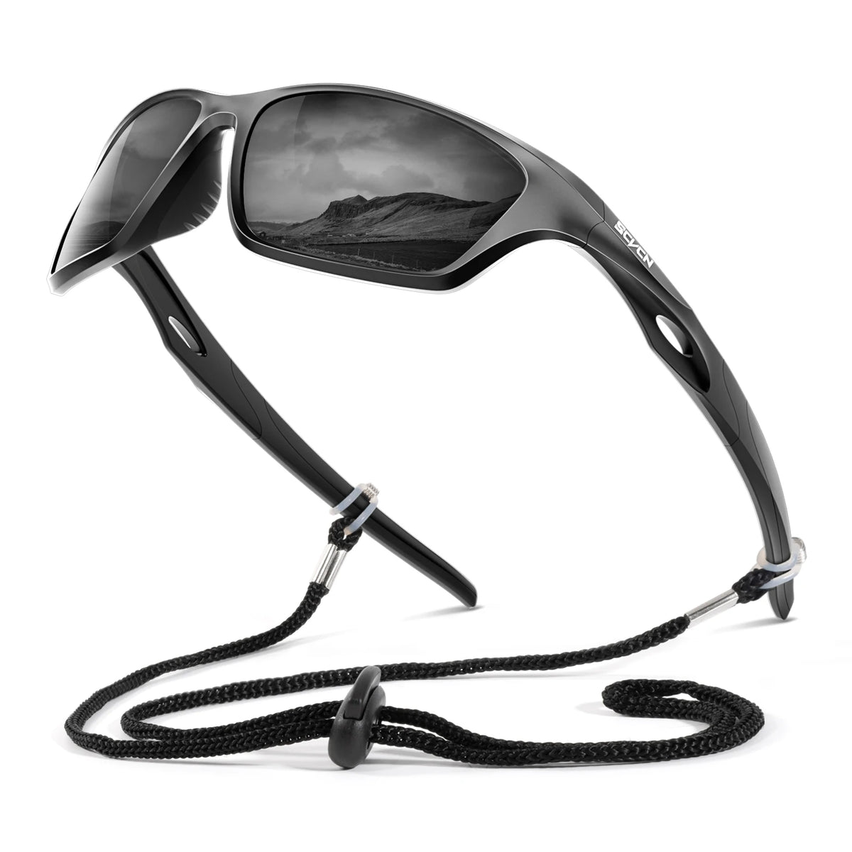 SCVCN Polarized Fishing Sunglasses Sports Sunglasses for Men and Women Cycling Glasses Mountain Bicycle Riding Goggle Bike UV400