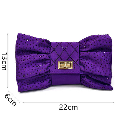Nigerian Women Heel Party Ladies Italian Design Shoes And Bags Set Decorated with Rhinestone Handbag Wedding Party
