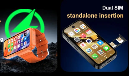 NEW PG999 Smartwatch Phone Touchscreen GPS 4G Android Wi-Fi HD Camera Global Connectivity Octa-core Processor Dual SIM Gift