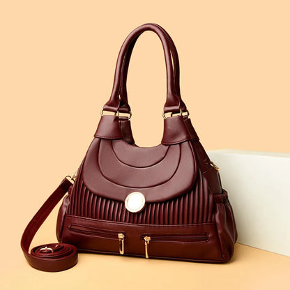 Genuine Brand Luxury Handbags for Women Designer Fashion Tote Bag High Quality Soft Pu Leather Shoulder Crossbody Hand Bags Sac