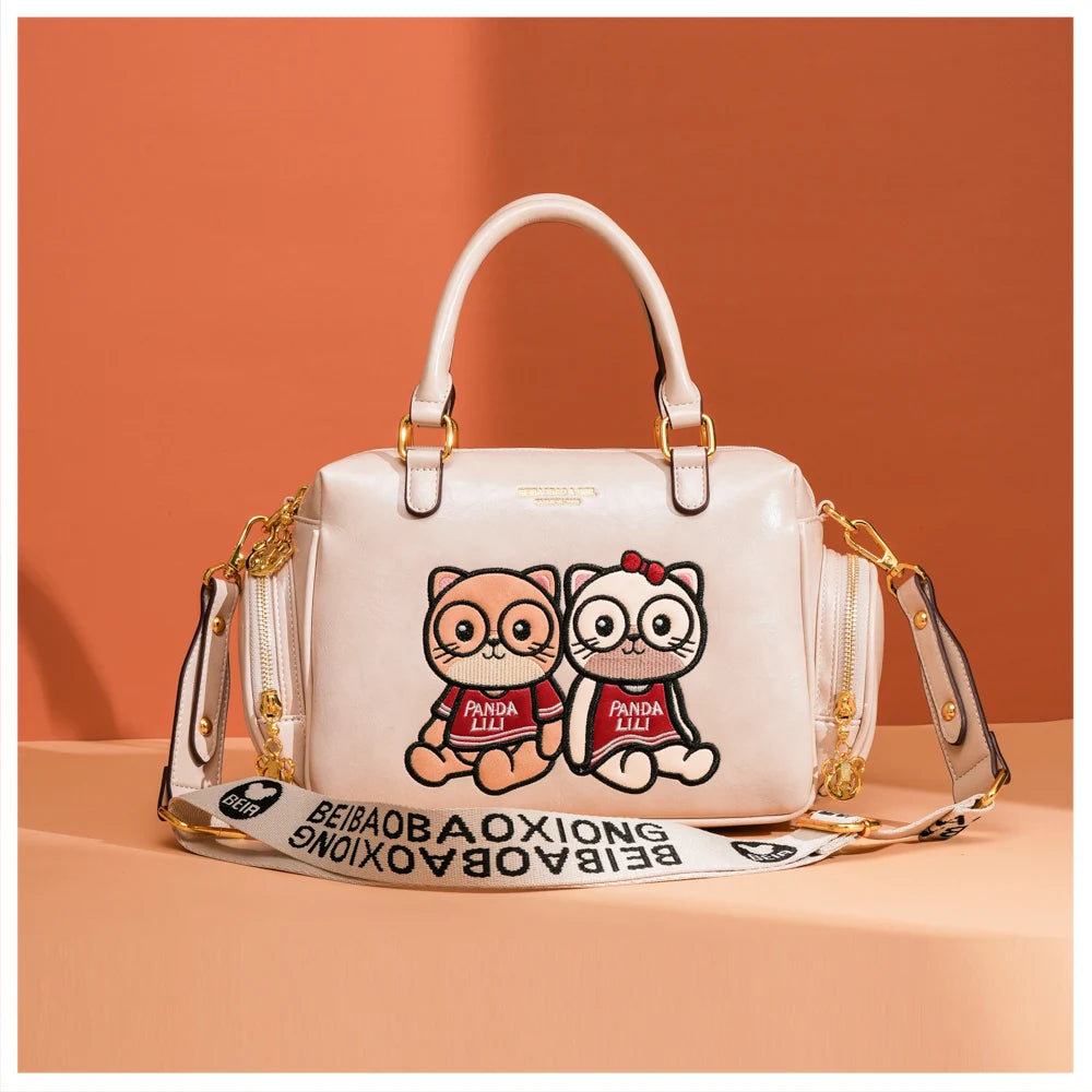 Fashion Luxury Brand Ladies Shoulder Bag Cartoon Bear Women's Crossbody Bag High Quality Tote Bag Waterproof Women's Hanbags