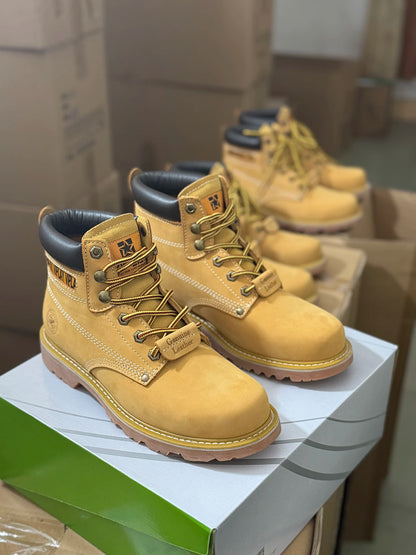 Waterproof Men's Boots Outdoor Hiking Work Boots Breathable Mountain Climbing Shoes Leather Workwear Footwear for Men
