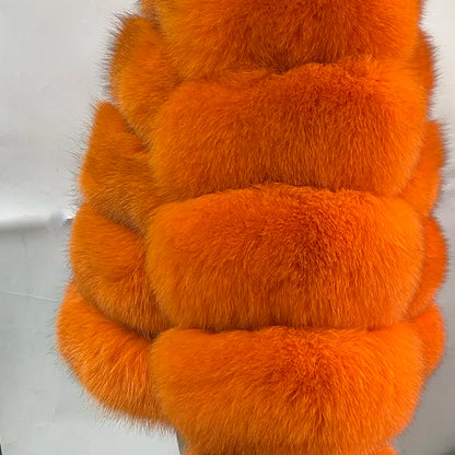 Women's Fur Coat Fox Fur Jackets for Women Clothing Natural Real Fox Fur Jacket Coats for Women Fur Jacket in Promotion
