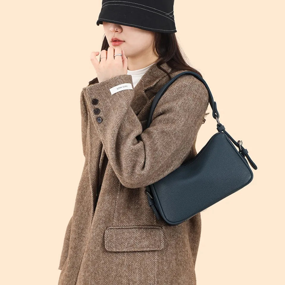 100% Genuine Cow Leather Luxury Handbags Women Bags Designer Ladies Crossbody Shoulder Bags for Women Top Quality Sac A Main New