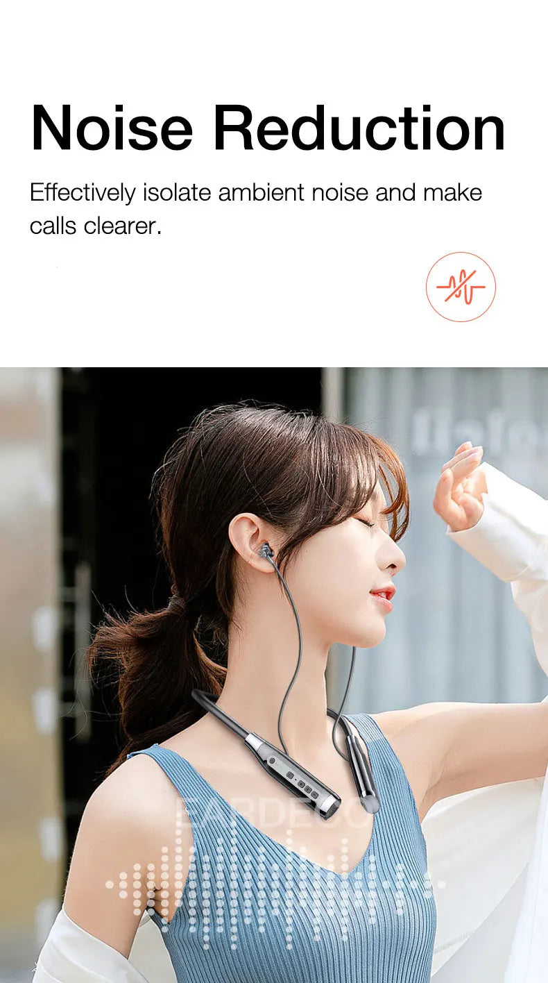 EARDECO 100 Hours Endurance Wireless Headphones Bass In-ear Bluetooth Headphone Earphone Music Sport Earbuds with Mic Stereo