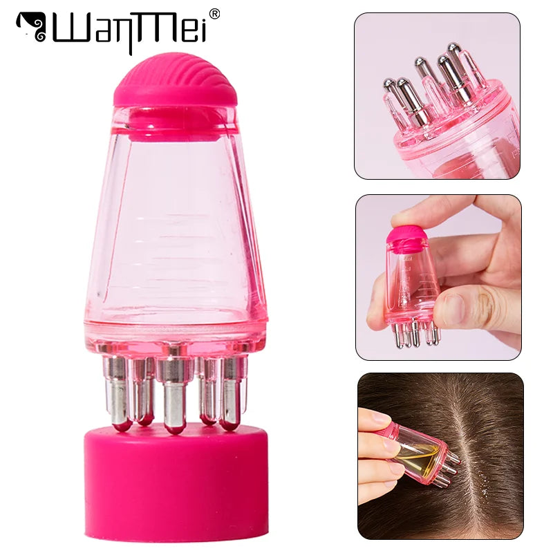 6ML Scalp Applicator Liquid Comb Essential Oil Portable Mini Massage Hair Growth Serum Oil Nourish Comb Hair Root Care Tools