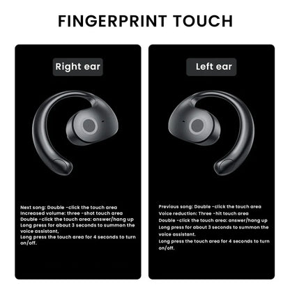 Lenovo AI Earphones Wireless Bluetooth Real-time Language Translation 144 Languages Ear Hanging Headphone Translator For Busine