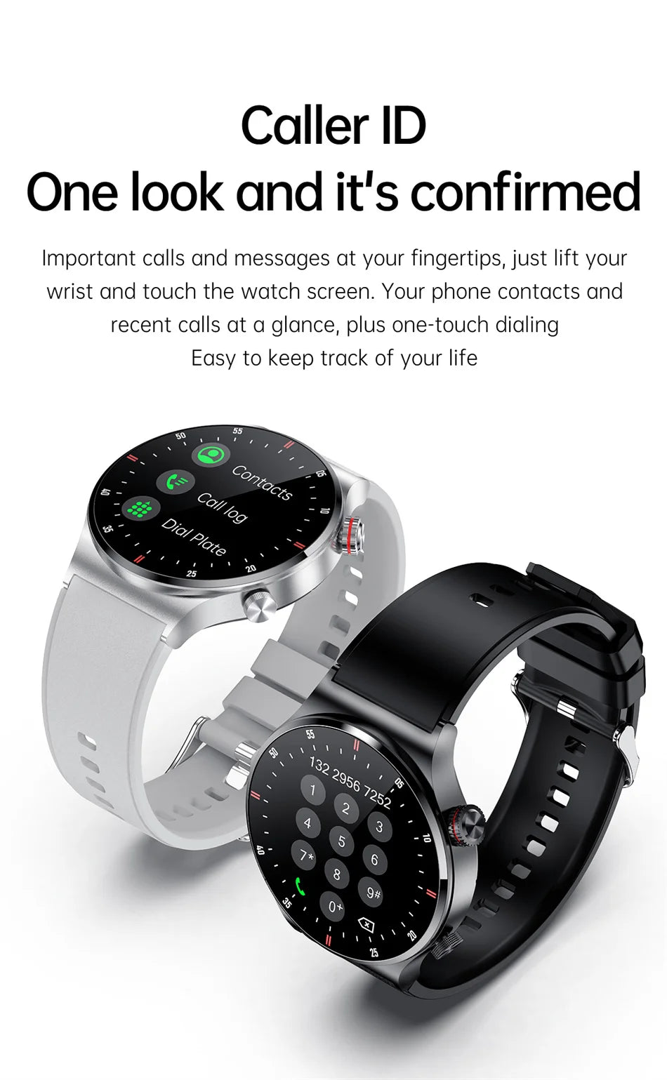 2025 NFC Bluetooth Call Smart Watch Men Full Screen GPS Sports Bracelet Waterproof ECG Health Monitor SmartWatch for IOS Android