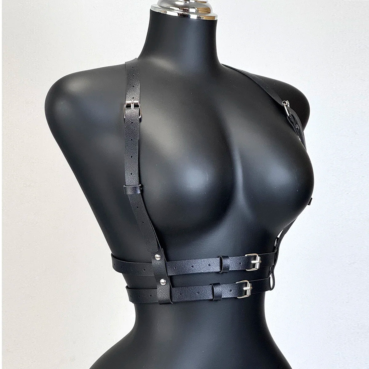 Fashion PU Leather Waist Belt For Women Punk Gothic Chest Harness Belt Harajuku Suspenders Clothing Accessories