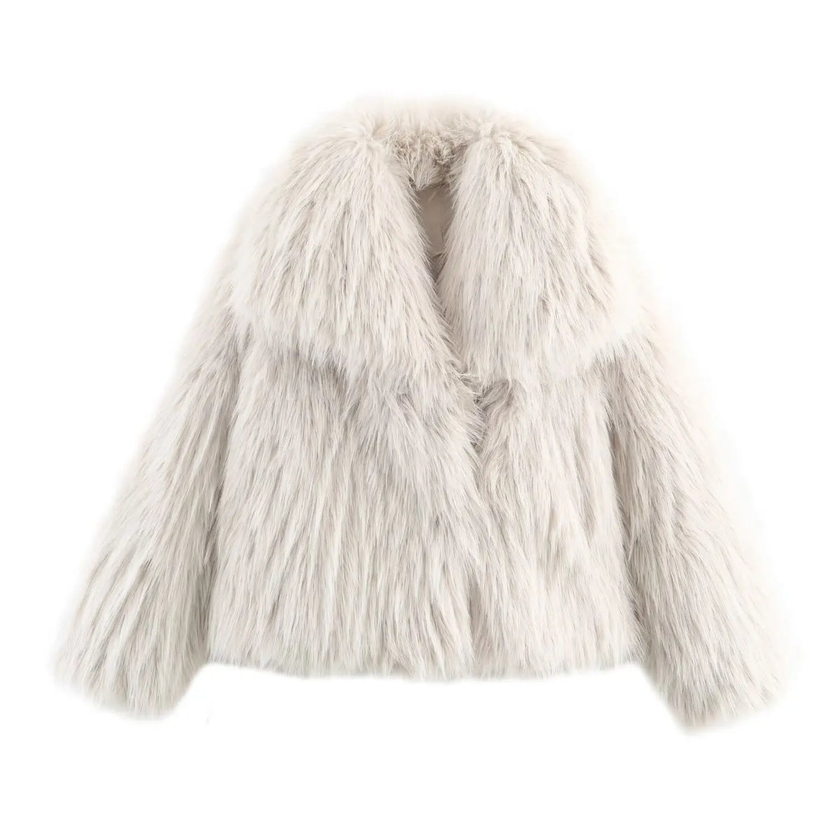 HH Women Winter Elegant Loose Turn-Down Collar Warm Coats Solid Long Sleeves Pockets Women's New Fashion Short Coats 3 Color