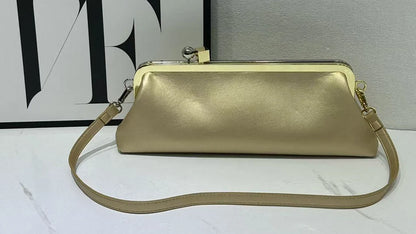 Women Long Armpits Clutch Bag With Removable Shoulder Strap Fashionable Party Bag Luxury Designer Clip Handbag Purses For Ladies