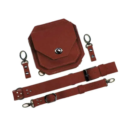 Punk Retro PU Square Waist Bag Casual Small Square Hip Packs For women's Crossbody Cross Multi-function Outdoor Leg Phone Pouch