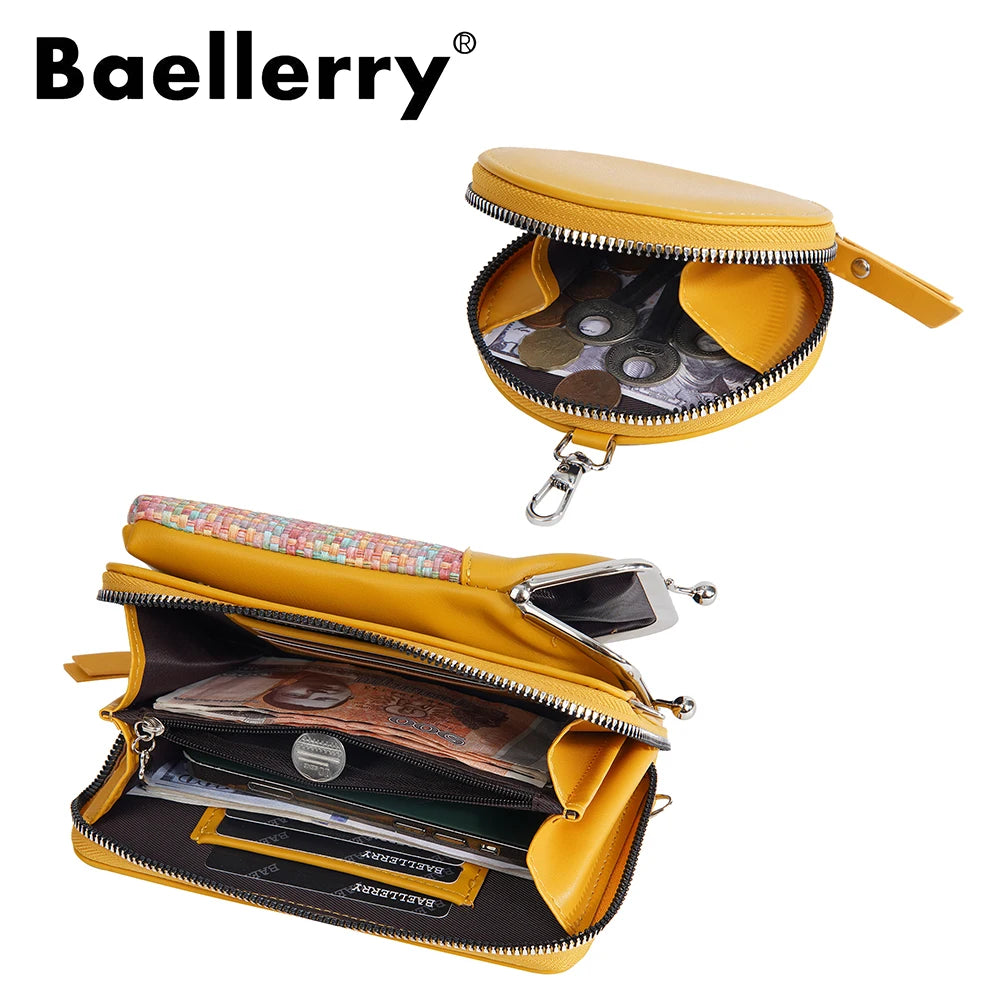 Baellerry New Big Capacity Women Phone Bags Crossbody Shoulder Female Composite Bag Handbag Zipper Coin Pocket Women's Wallet