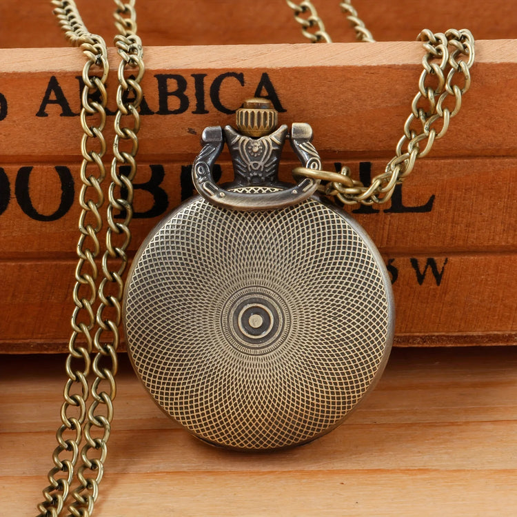 Vintage Cool Pocket Watch Mermaid Elegant Exquisite Clock With Necklace Chain Lovers Masculino Relogio Best Gift Pendant Small