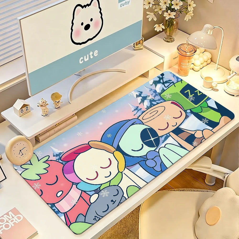 Game D-Dandys W-world Gourdy Mouse Pad Anti Slip Rubber Edge Locked Thickened Laptop Gaming Desk Mat