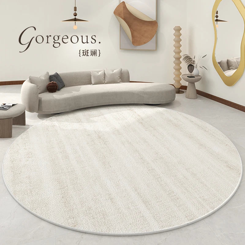 Splash ink living room decoration Round carpet large area lounge anti-slip mat luxury Nordic rugs for bedroom washable study rug