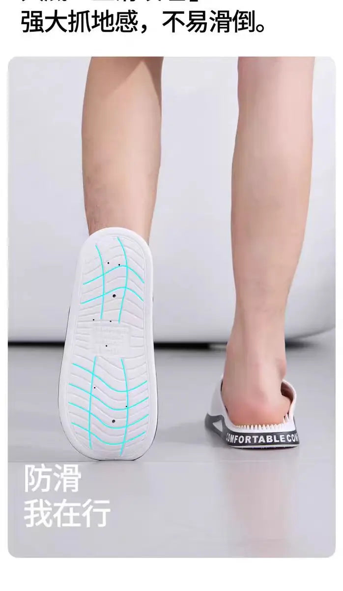 Couple massage slippers men's bathroom shower 2026 new acupoint foot therapy home indoor men's cool slippers summer