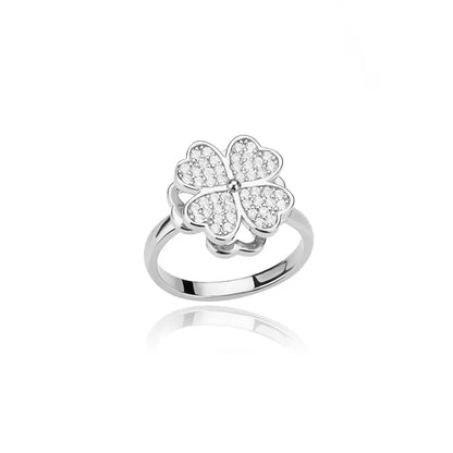 Anti Stress Anxiety Fidget Rings for Women Stainless Steel Sunflower Sun Star Spinner Ring Christmas Jewelry Gifts Dropshipping