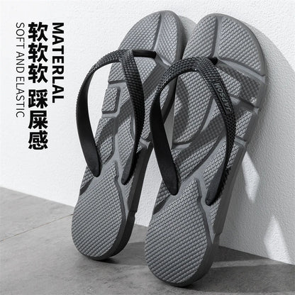 Summer Men's Flip Flops Plus Size 49 50 Soft Comfort Breathable Slippers Non-Slip House Outdoor Beach Slides Massage Flip Flops