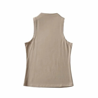 2024 Summer NEW Arrival Women Solid Color Causal Sexy Croped-Top Sleeveless Tank Streetwear