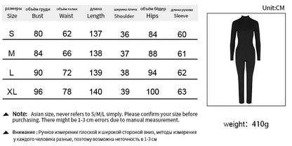 Autumn New Women's Jumpsuits Fashion Streetwear Long Sleeves Half High Collar Zippers Bodycon Rompers Black Sexy Lady Jumpsuits