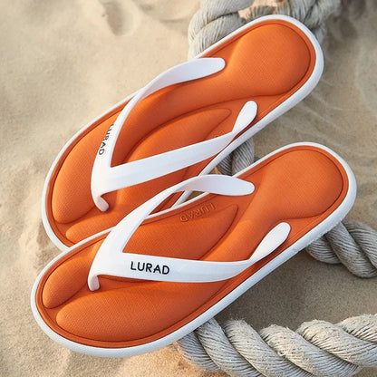 3D Memory Sponge PU Massage Men's Flip Flops Summer Antiskid Outdoor Sandal Clip Casual Beach House Rubber Soft Women Slippers