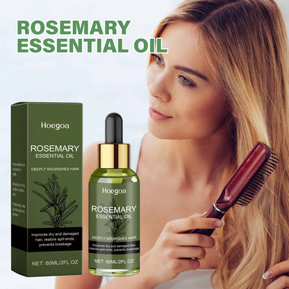 Rosemary Hair Oil Essential Oil Strengthening Nourishing Smoothing Brightrning Moisturizing Silky Shine Non Greasy 60ml