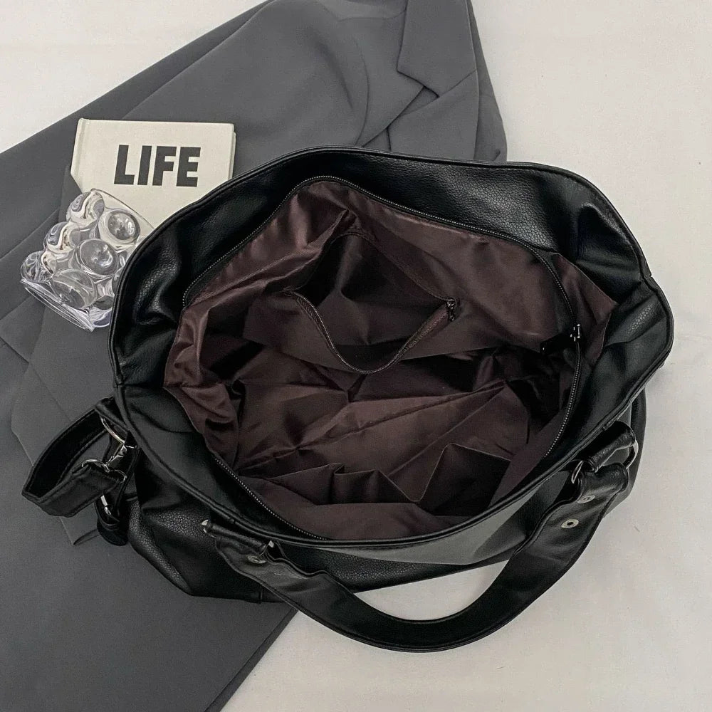 Soft Interior Compartment Shoulder Bags 2026 High Quality Contrasting Colors Bags for Women Fashion Zipper Pu Women's Handbags