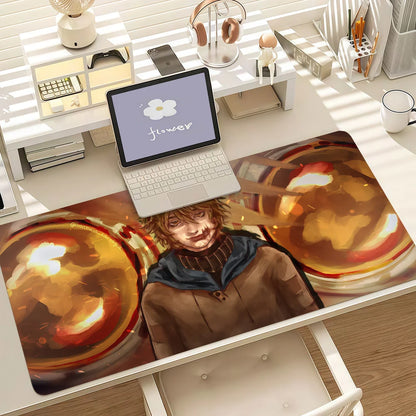 Creepypasta T-Ticci Toby Mouse Pad Anti Slip Rubber Edge Locked Thickened Laptop Gaming Desk Mat
